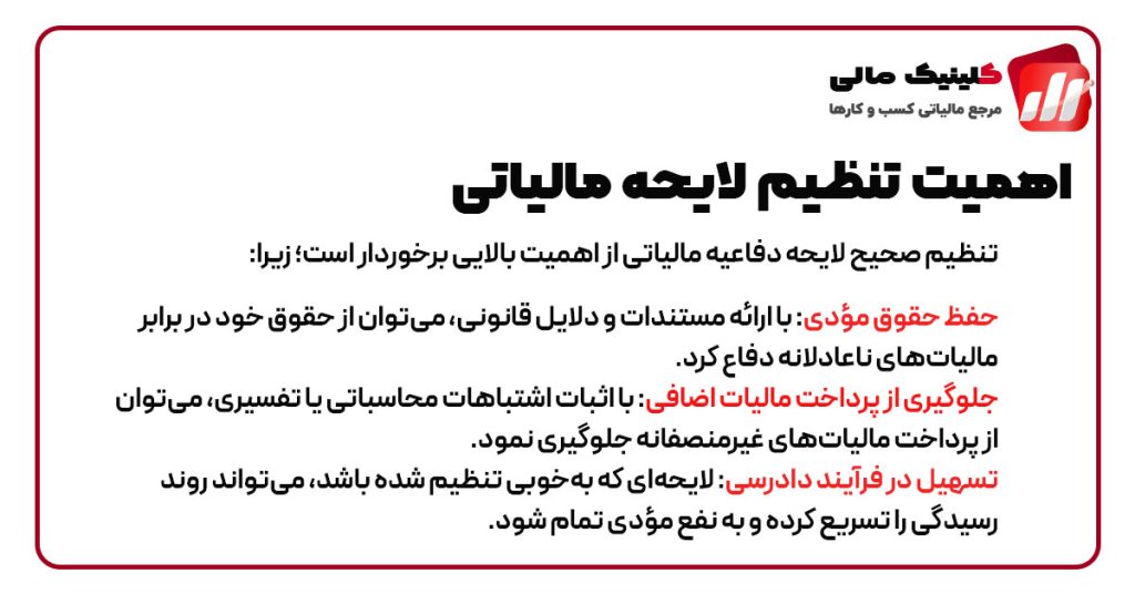 اهمیت تنظیم لایحه مالیاتی